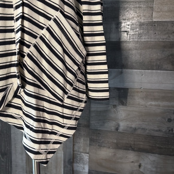 Anthropologie Splendid cascading cardigan small hoodie stripes whimsigoth fall - Picture 6 of 13